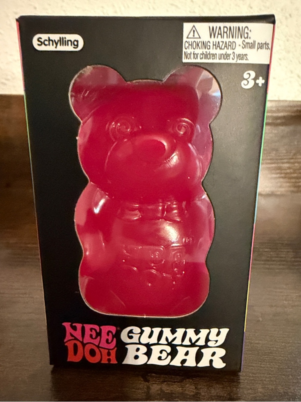 Needoh Pink Gummy Bear Squish Toy